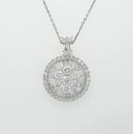 Load image into Gallery viewer, 18k White Gold 3.18 Carat Pendant 
