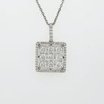 Load image into Gallery viewer, 18k White Gold 1.36 Carat Pendant
