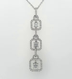 Load image into Gallery viewer, 18k White Gold 1.50 Carat Pendant
