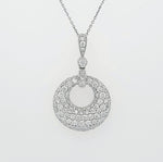 Load image into Gallery viewer, 18k White Gold 1.67 Carat Pendant
