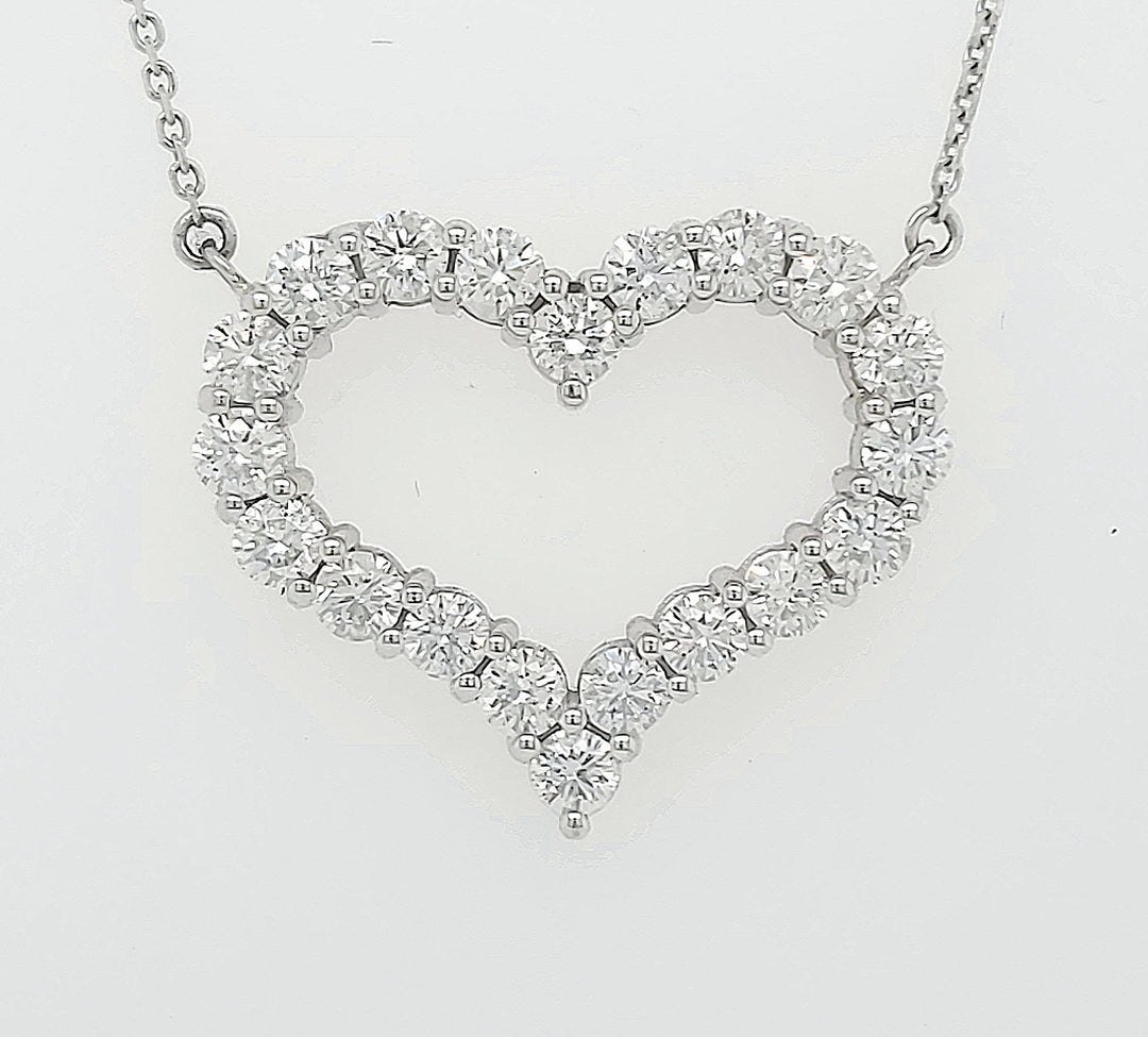 14k White Gold 2.33 Carat Pendant