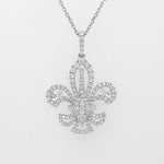 Load image into Gallery viewer, 18k White Gold 0.81 Carat Pendant

