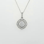 Load image into Gallery viewer, 18k White Gold 1.35 Carat Pendant
