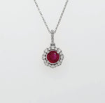 Load image into Gallery viewer, 18k White Gold 1.20 Carat Pendant
