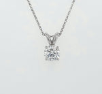 Load image into Gallery viewer, 14k White Gold 0.64 Carat Pendant
