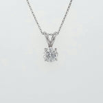 Load image into Gallery viewer, 14k White Gold 0.86 Carat Pendant
