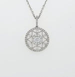 Load image into Gallery viewer, 18k White Gold 0.61 Carat Pendant

