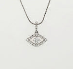Load image into Gallery viewer, 18k White Gold 0.33 Carat Pendant
