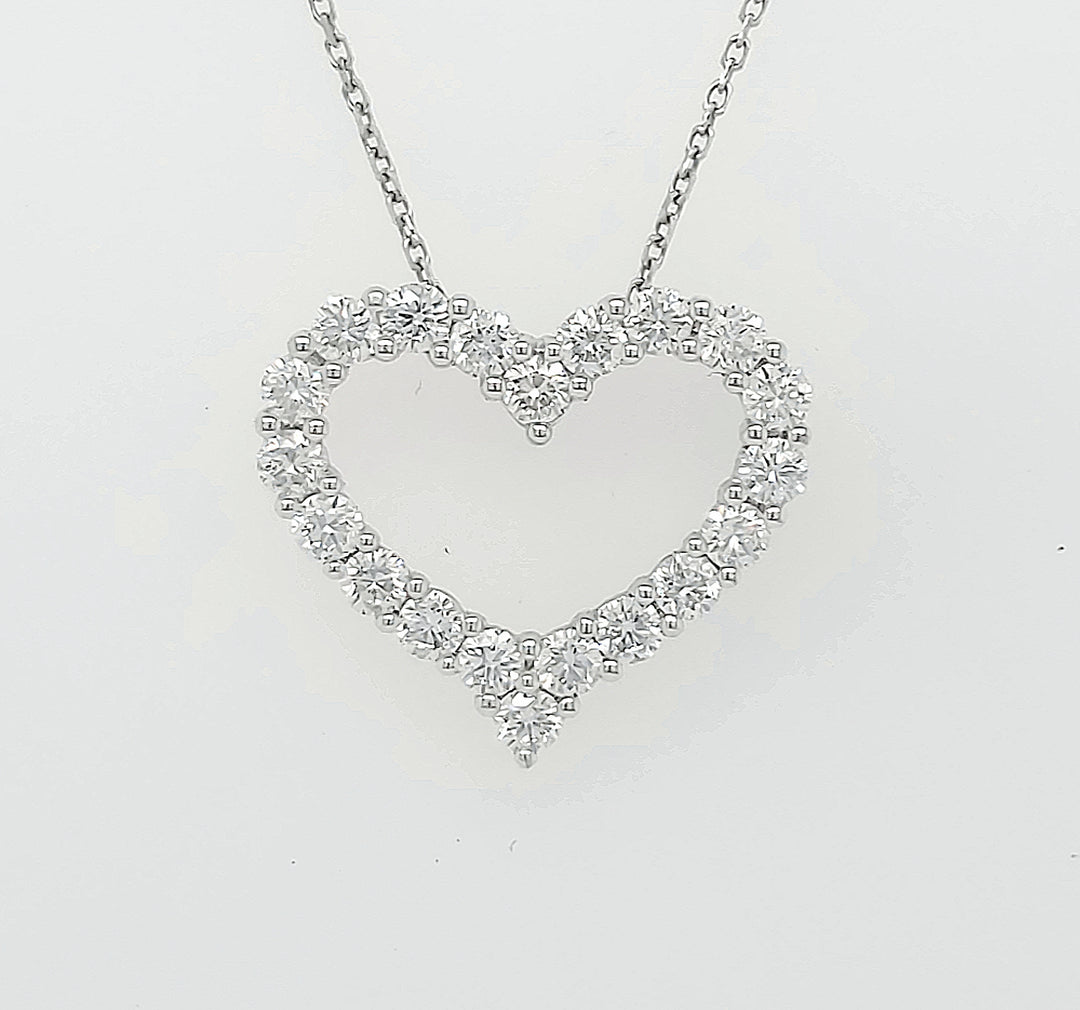 18k White Gold 1.22 Carat Pendant