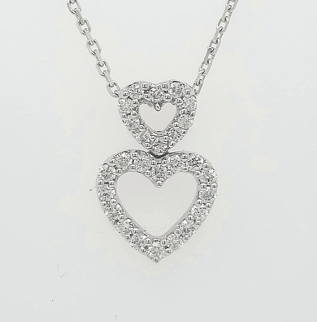 18k White Gold 0.28 Carat Pendant