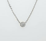 Load image into Gallery viewer, 14k White Gold 0.30 Carat Pendant
