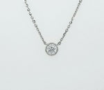 Load image into Gallery viewer, 14k White Gold 0.40 Carat Pendant
