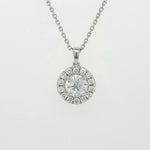 Load image into Gallery viewer, 18k White Gold 1.31 Carat Pendant
