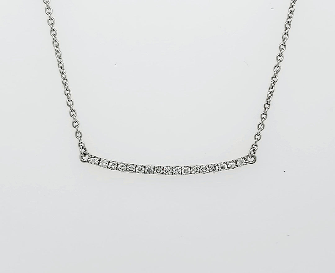 18k White Gold 0.27 Carat Pendant