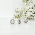Load image into Gallery viewer, 18k White Gold 0.89 Carat Earrings

