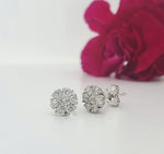 Load image into Gallery viewer, 14k White Gold 0.62 Carat Earrings
