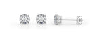 Load image into Gallery viewer, Certified 1 ctw. Round Lab Grown Diamond Solitaire Studs - 14Kt White - Round - 1 1/2 ctw. - Lab Grown VS-SI1, E/F/G - LG STUDS-1.5CTTW
