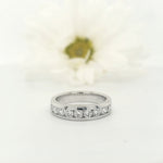 Load image into Gallery viewer, 18k White Gold 0.75 Carat Wedding Band
