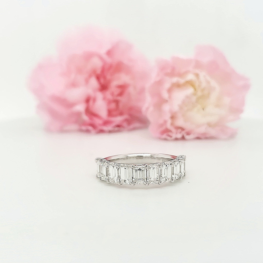 18k White Gold 2.69 Carat Wedding Band