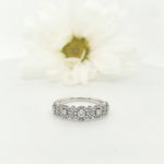 Load image into Gallery viewer, 18k White Gold 0.60 Carat Wedding Band
