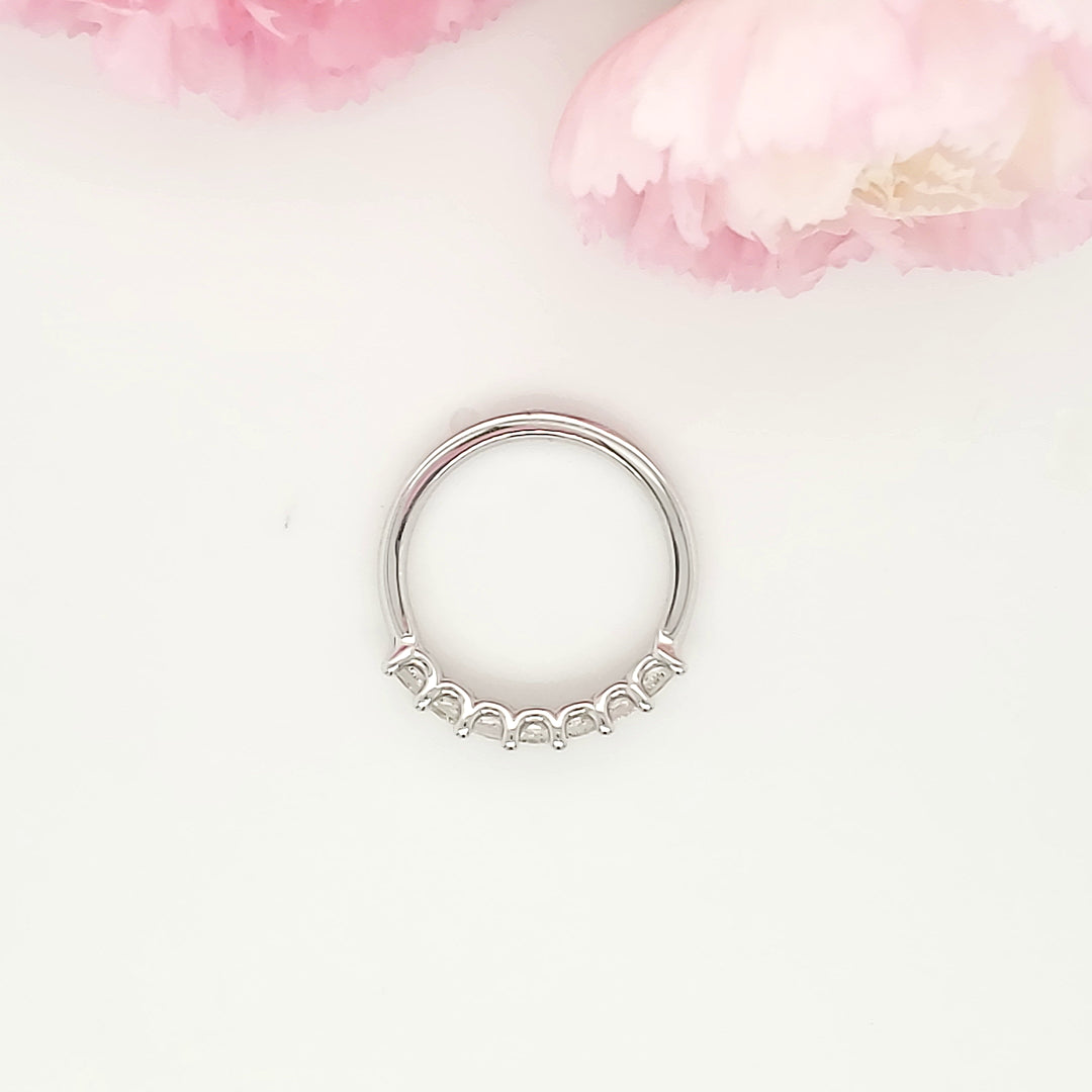 14k White Gold 1.10 Carat Wedding Band