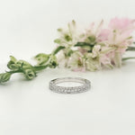 Load image into Gallery viewer, 18k White Gold 0.86 Carat Wedding Band
