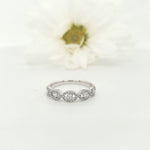 Load image into Gallery viewer, 18k White Gold 0.42 Carat Wedding Band
