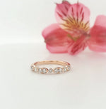Load image into Gallery viewer, 18k Rose Gold 0.45 Carat Wedding Band

