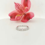 Load image into Gallery viewer, 18k White Gold 0.49 Carat Wedding Band 
